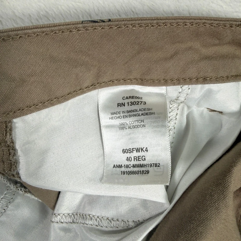 Wrangler Mens Khaki Barrel Print‎ Cargo Shorts Size 40